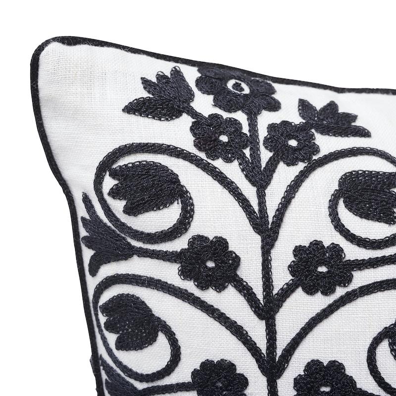 Schumacher Blackwork 18" X 18" Talitha Pillow - Image 2