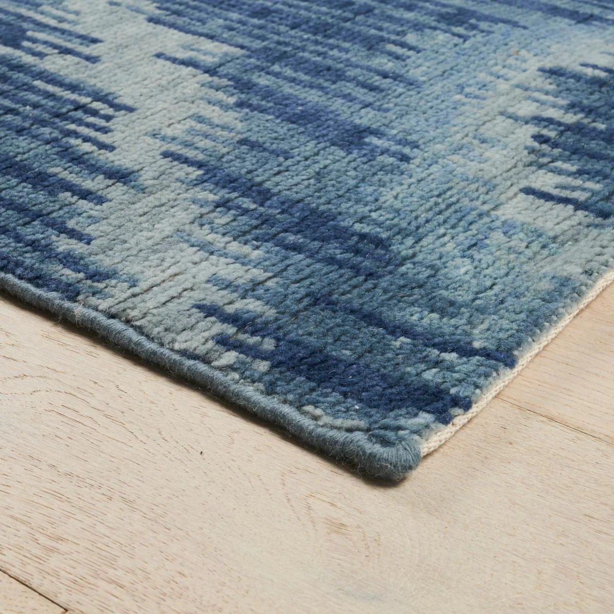 Schumacher Blue 12' X 9' Venetian Flamestitch Rug - Image 3