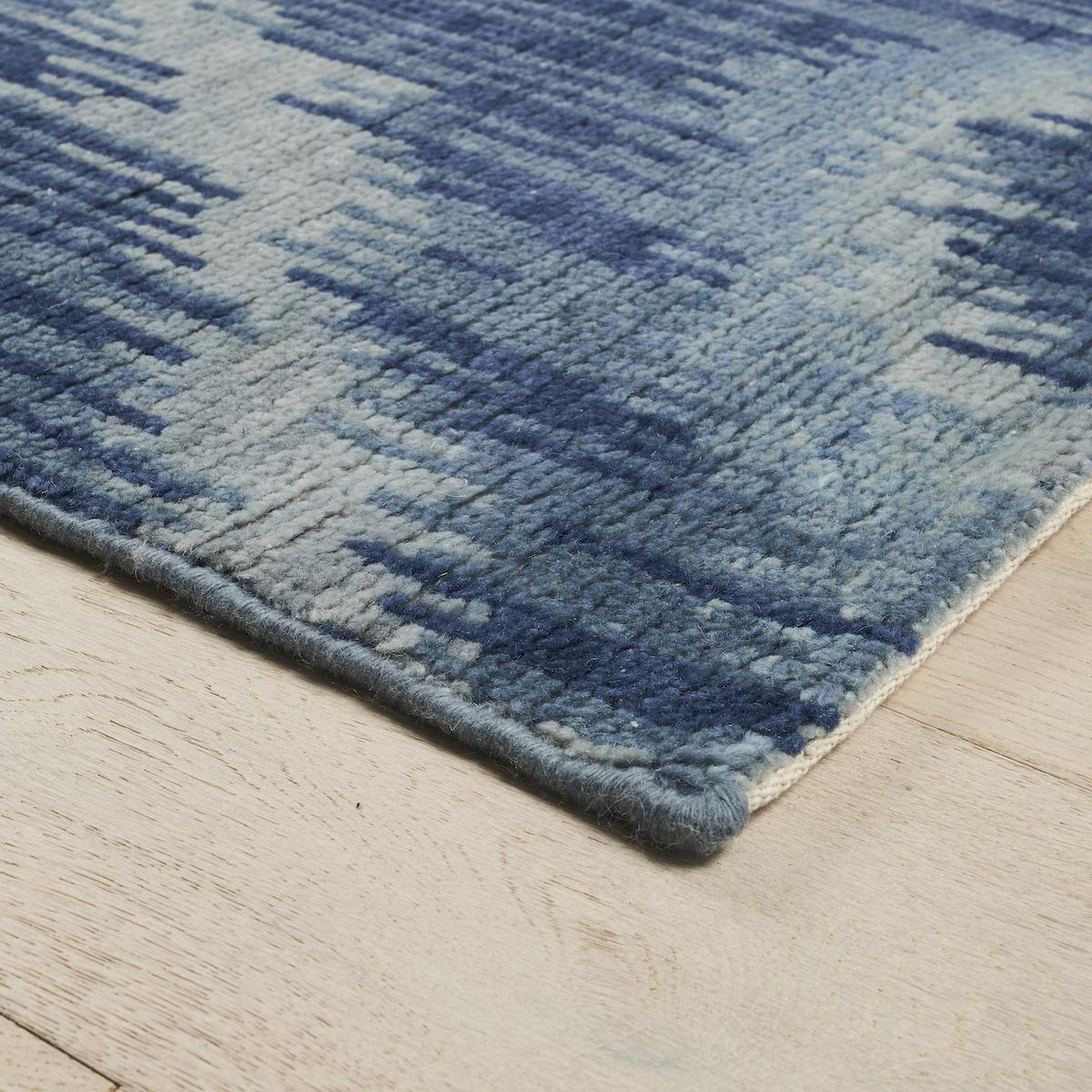 Schumacher Blue 15' X 11' Venetian Flamestitch Rug - Image 3