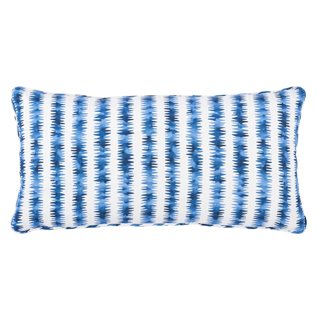Schumacher Blue 18" X 12" Cardiogram Pillow