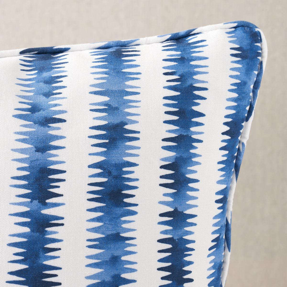 Schumacher Blue 18" X 12" Cardiogram Pillow - Image 4