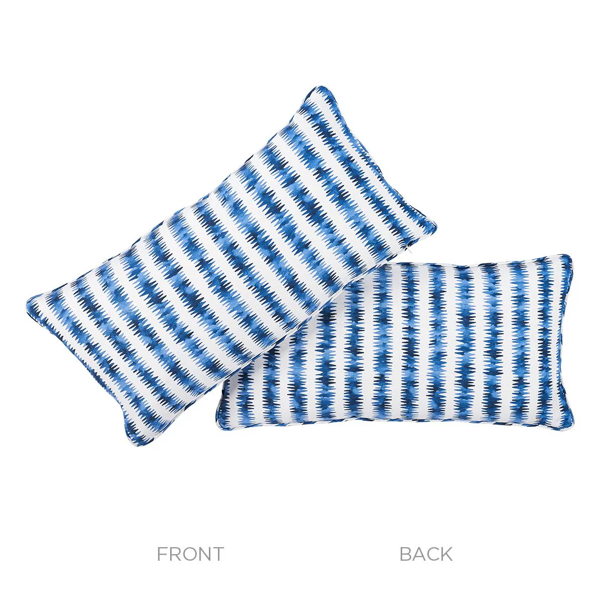 Schumacher Blue 24" X 12" Cardiogram Pillow - Image 3