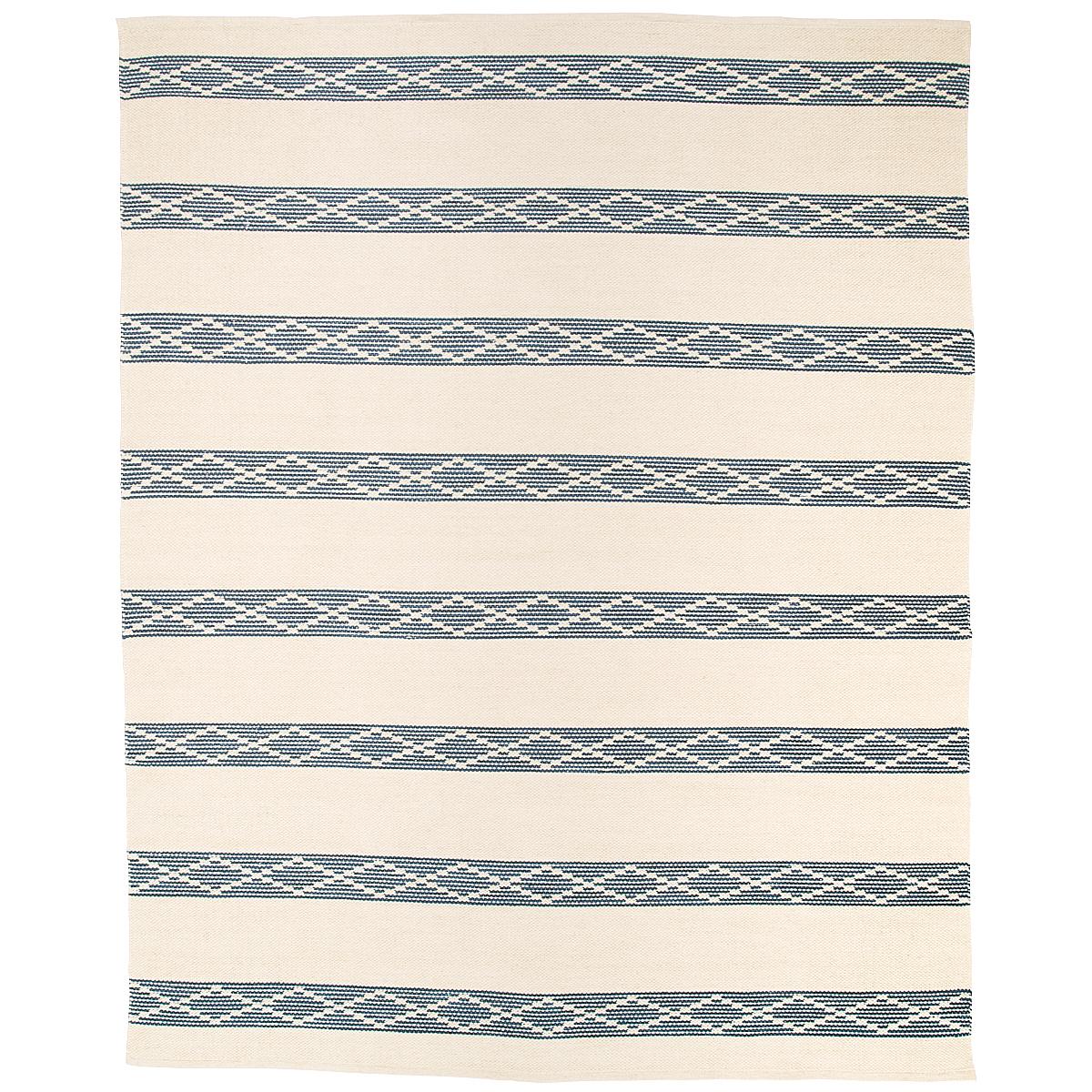 Schumacher Blue 6' X 9' Sequoia Stripe Rug - Image 3