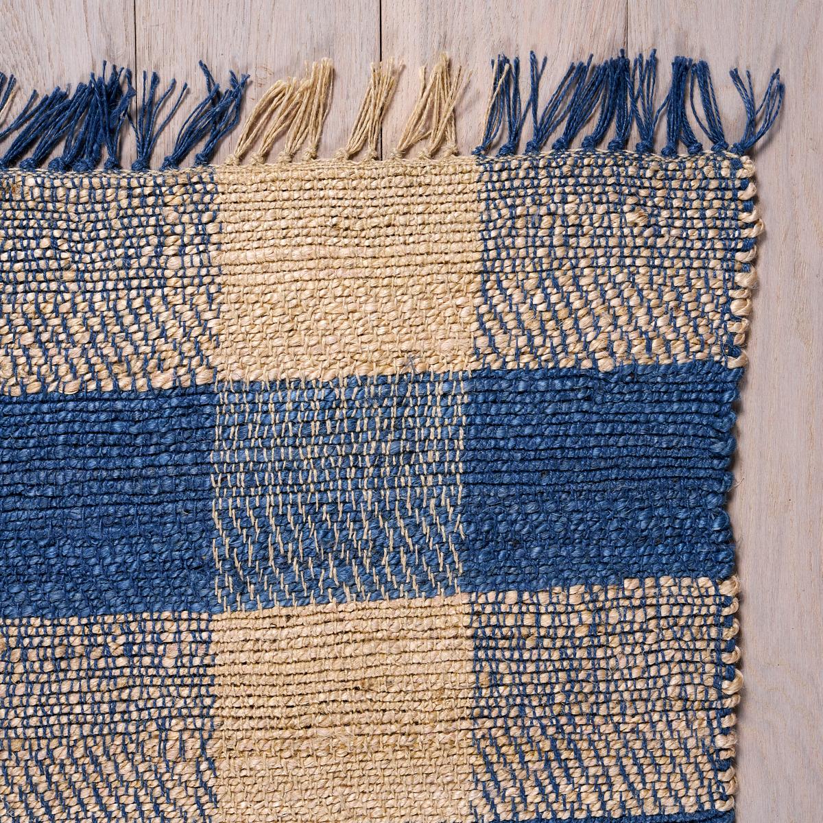 Schumacher Blue 9' X 6' Hemming Rug