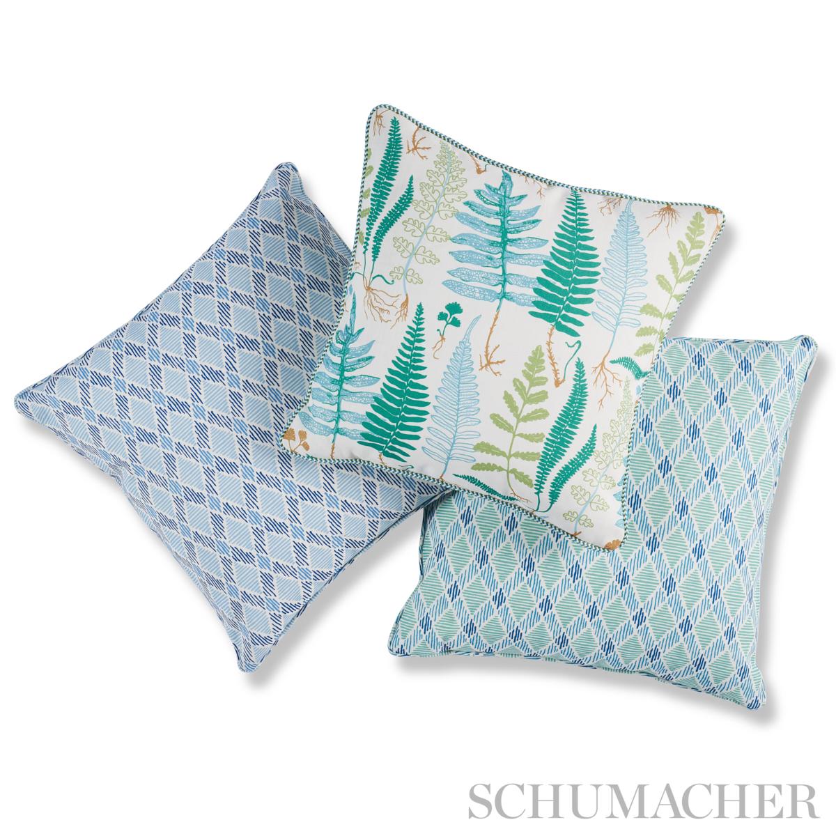 Schumacher Blues 20" X 20" Dexter I/O Pillow - Image 4