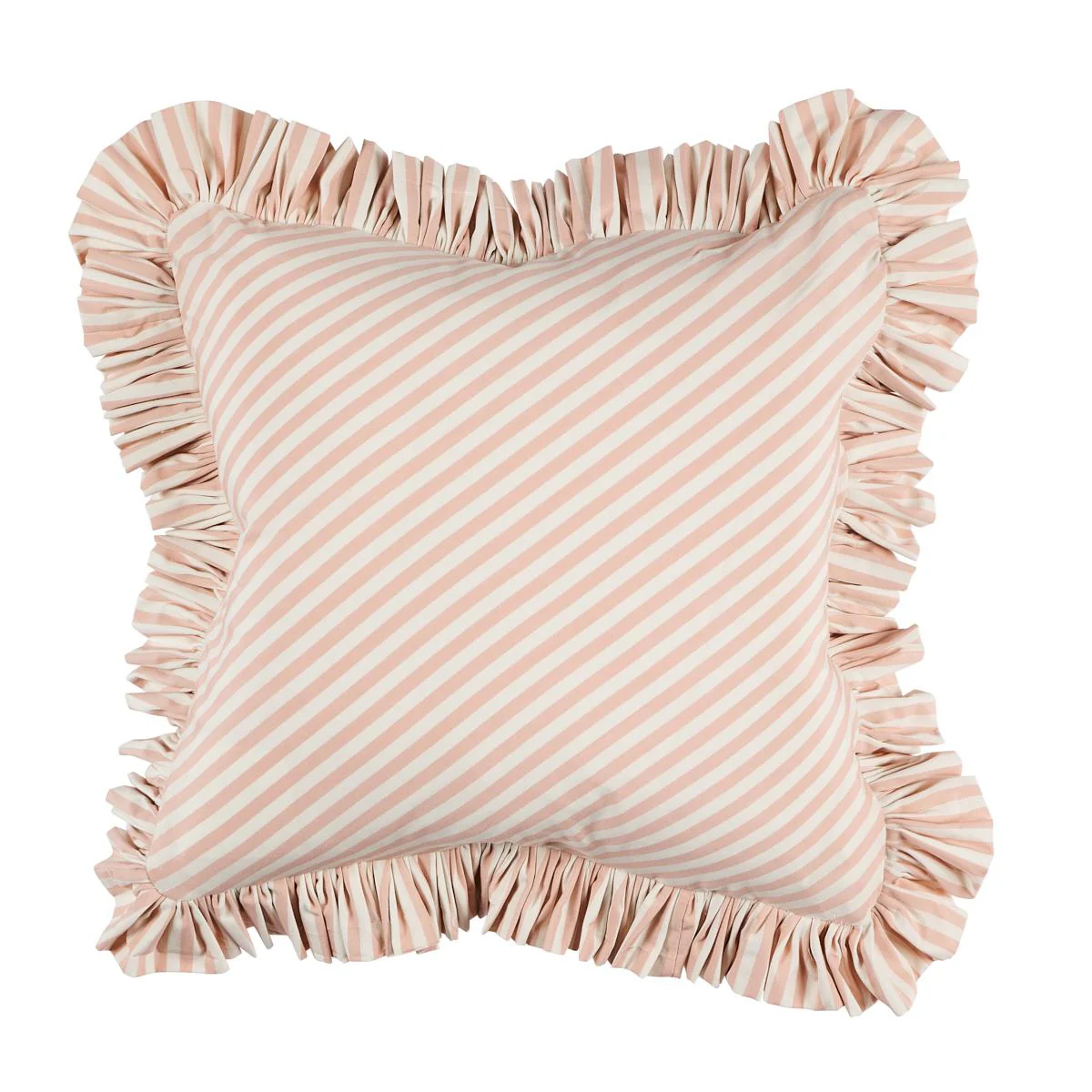 Schumacher Blush 18" X 18" Brigitte Stripe Pillow
