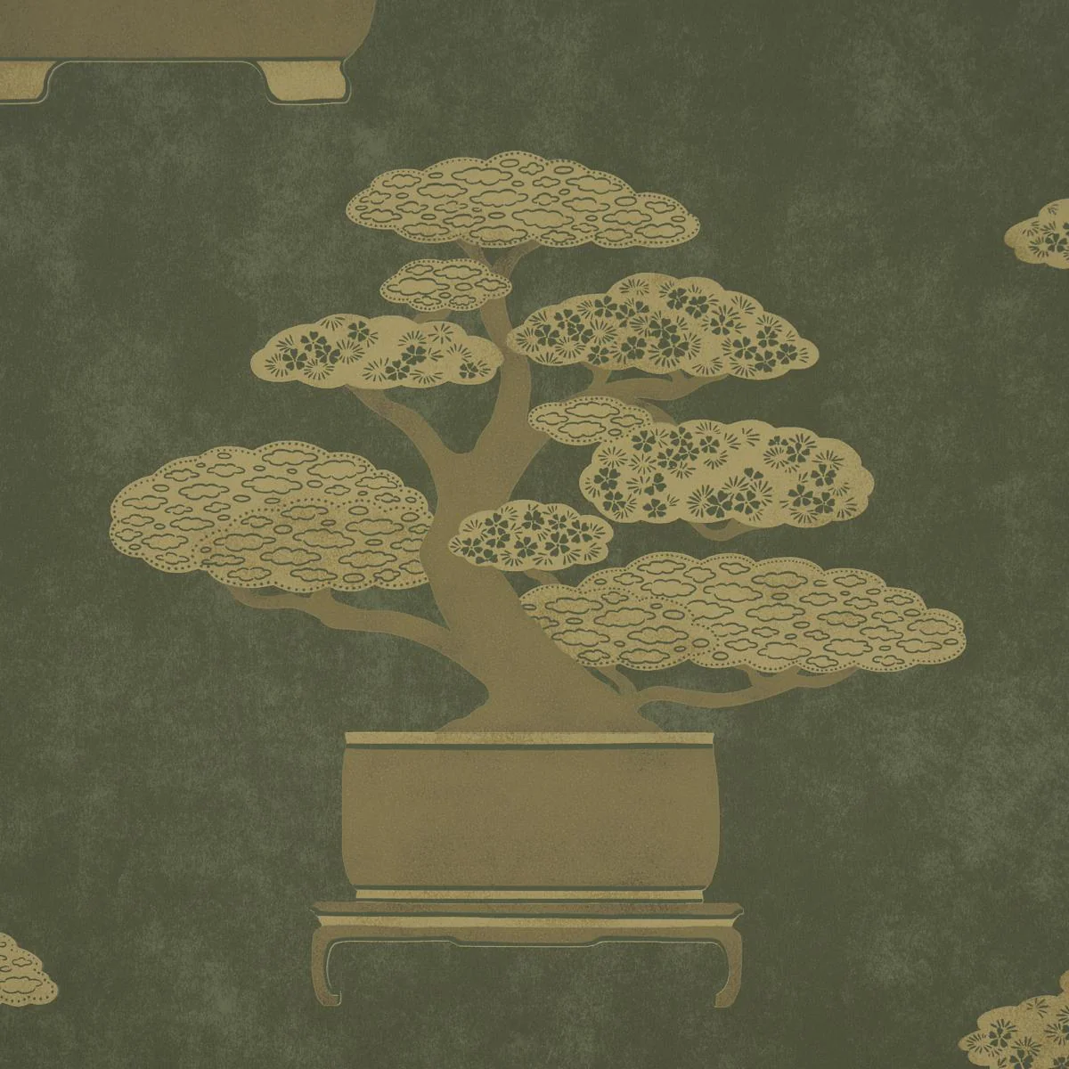Schumacher Bonsai Tree Olive Wallpaper - Image 3