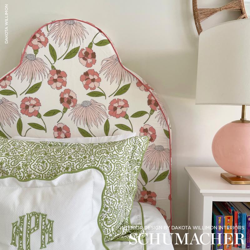 Schumacher Bouquet Toss Fawn Fabric - Image 3