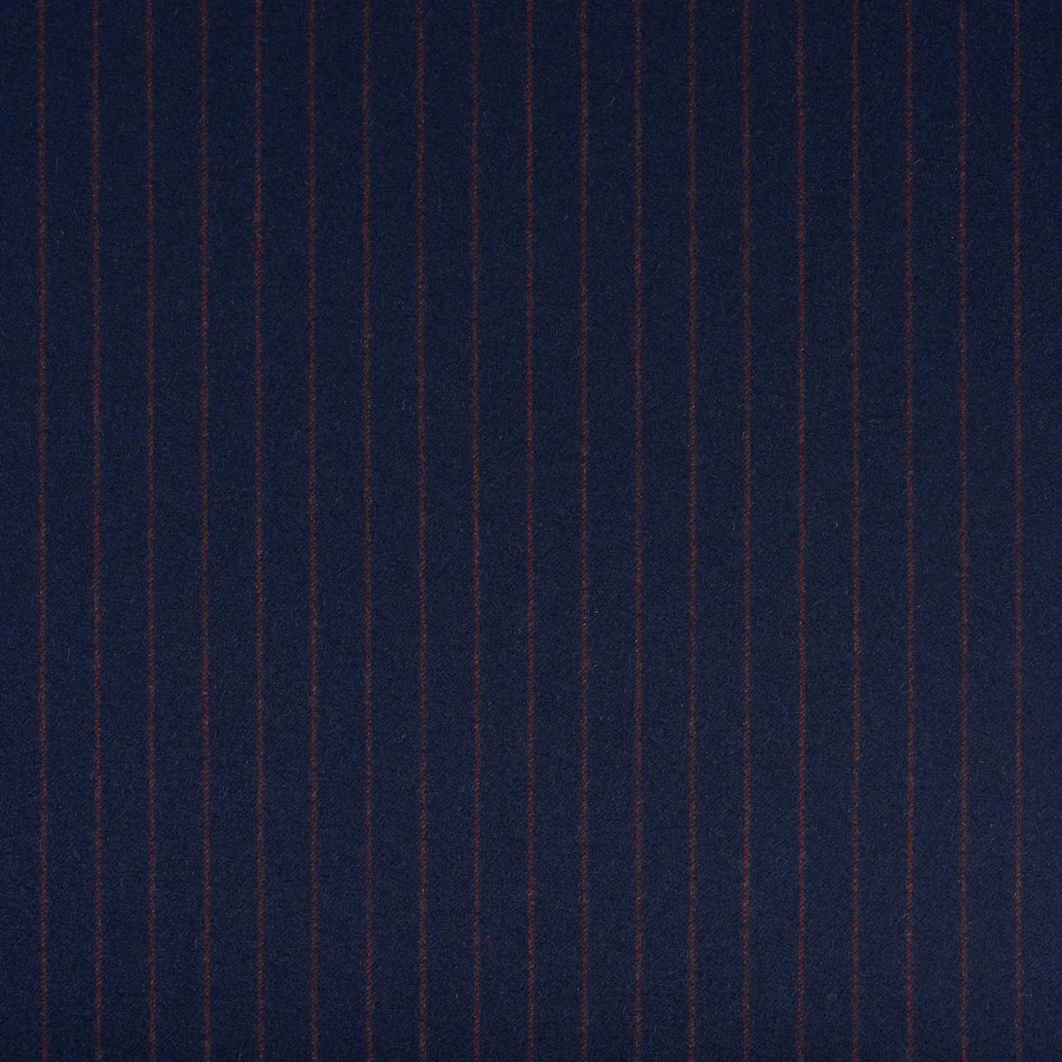 Schumacher Boyd Wool Pinstripe Navy Fabric - Image 2