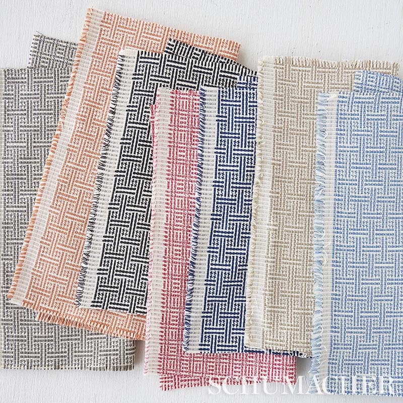 Schumacher Brickell Indoor/Outdoor Blue Fabric - Image 6