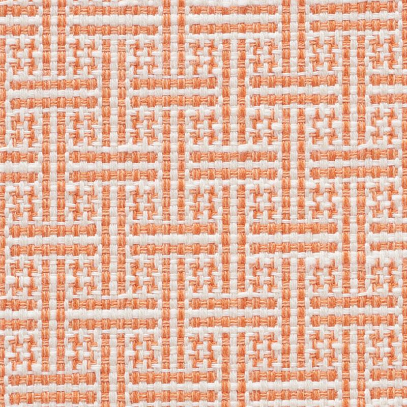 Schumacher Brickell Indoor/Outdoor Orange Fabric - Image 3