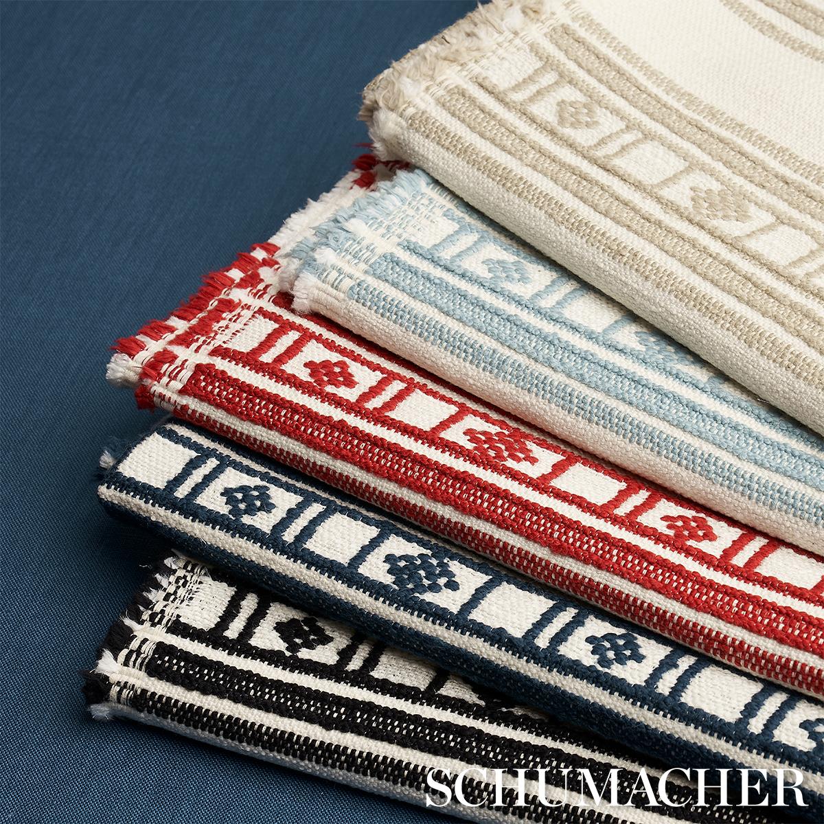 Schumacher Buena Vista Wheat Fabric - Image 5