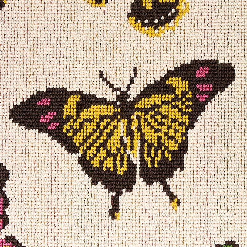Schumacher Butterfly Épinglé Spring Fabric - Image 4