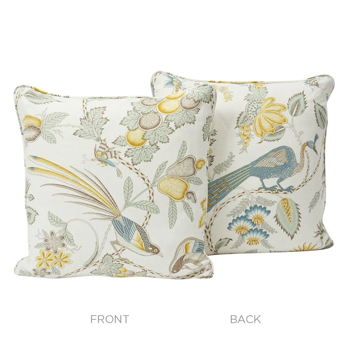 Schumacher Cadet & Citron 18" X 18" Campagne Pillow - Image 3