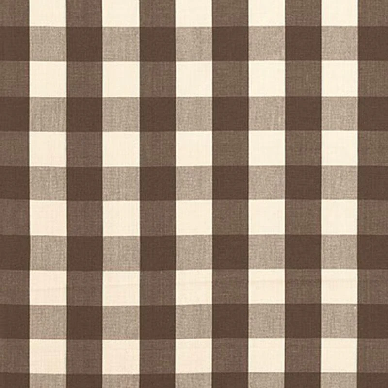 Schumacher Camden Cotton Check Java Fabric