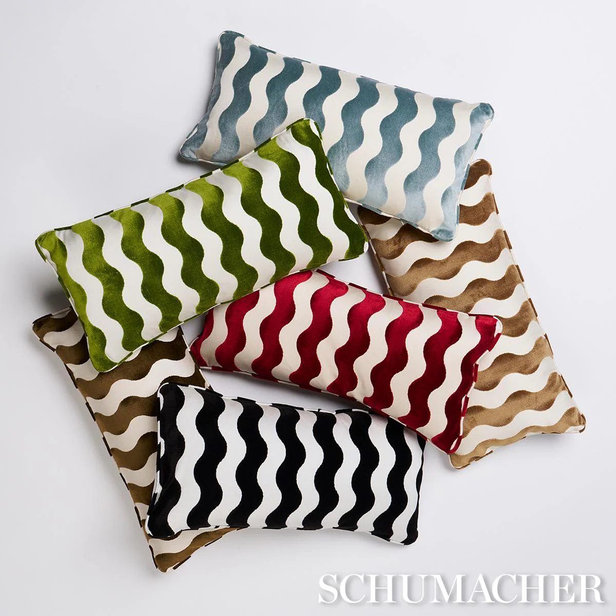 Schumacher Camel 24" X 12" The Wave Pillow - Image 3
