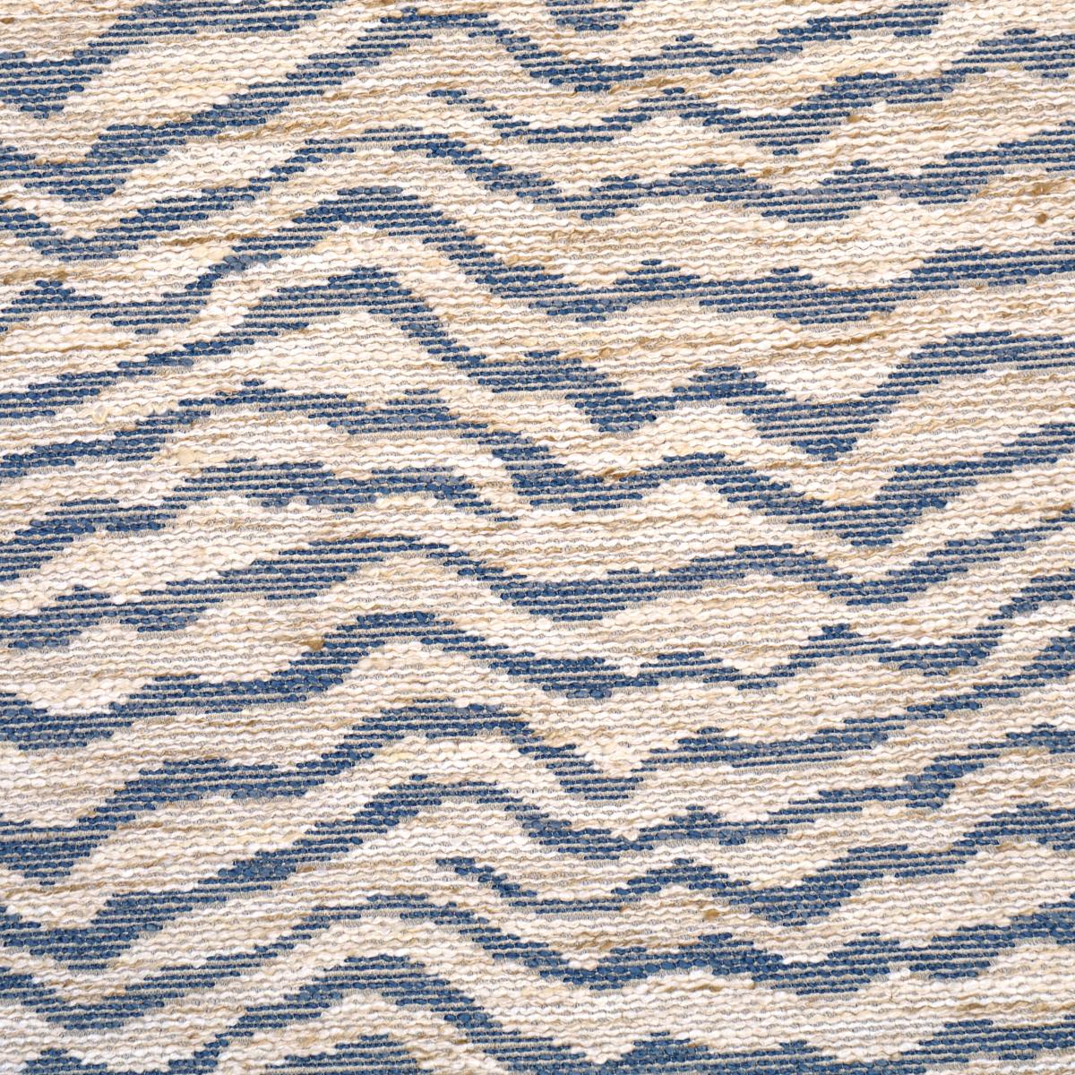 Schumacher Cammie Performance Indigo Fabric - Image 3