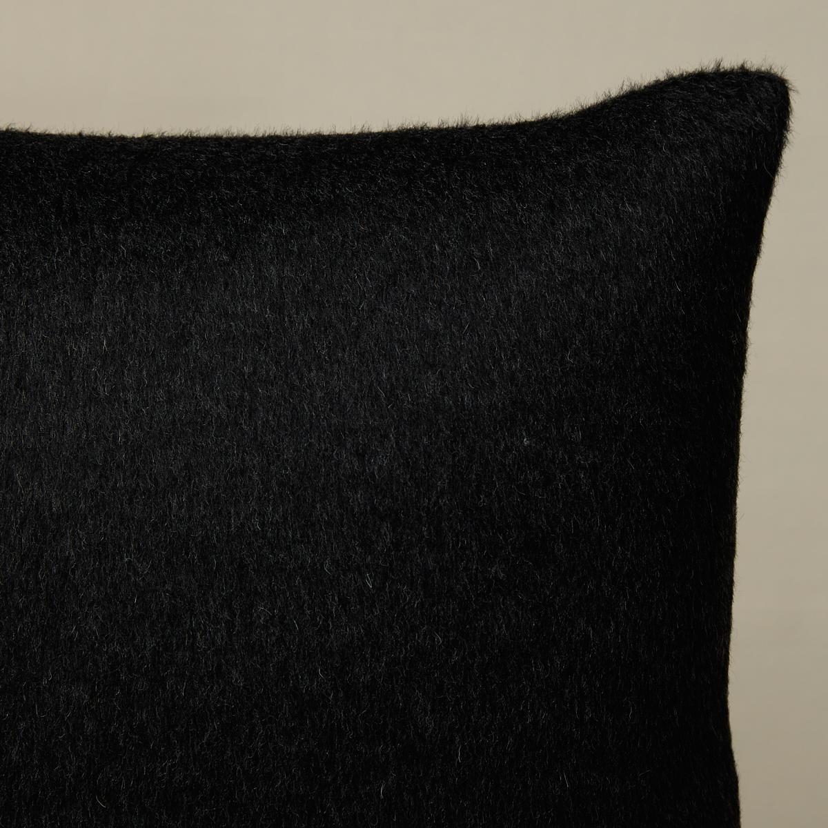 Schumacher Carbon 18" X 12" Dixon Mohair Pillow - Image 3