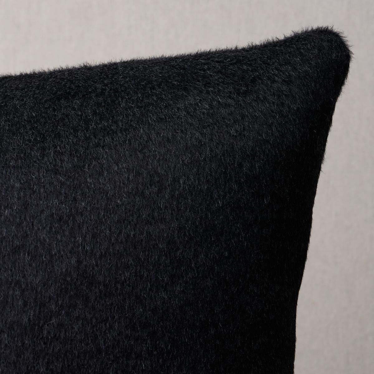 Schumacher Carbon 20" X 20" Dixon Mohair Pillow - Image 2