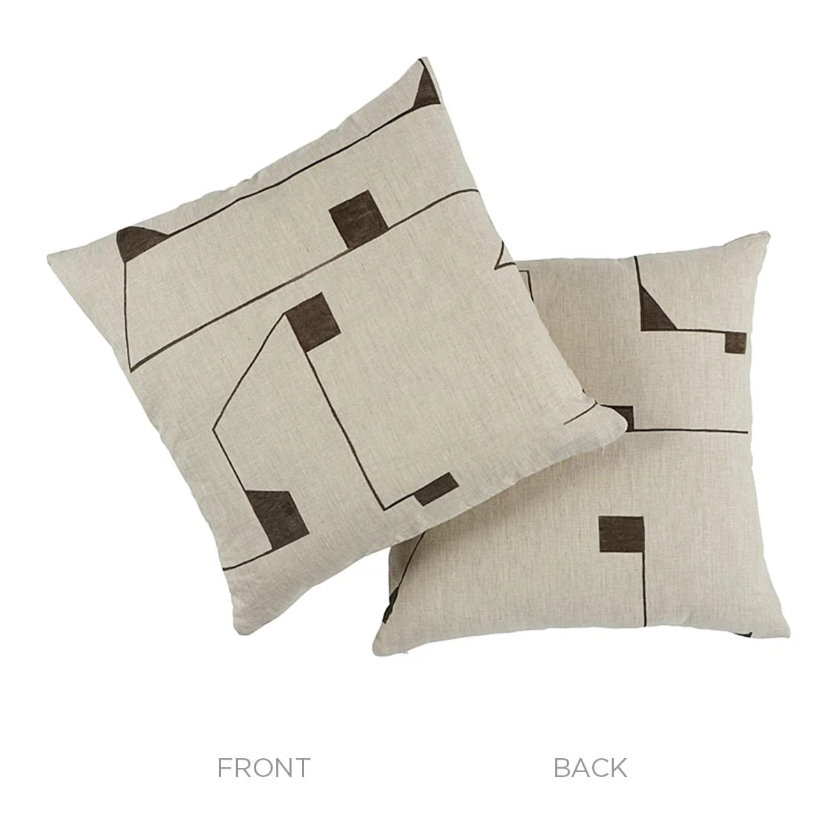 Schumacher Carbon 22" X 22" Circuit Pillow - Image 3