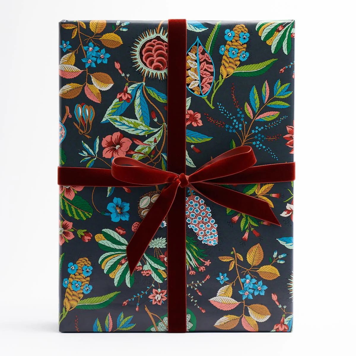 Schumacher Carbon & Multi 37" X 24" Roca Redonda Wrapping Paper