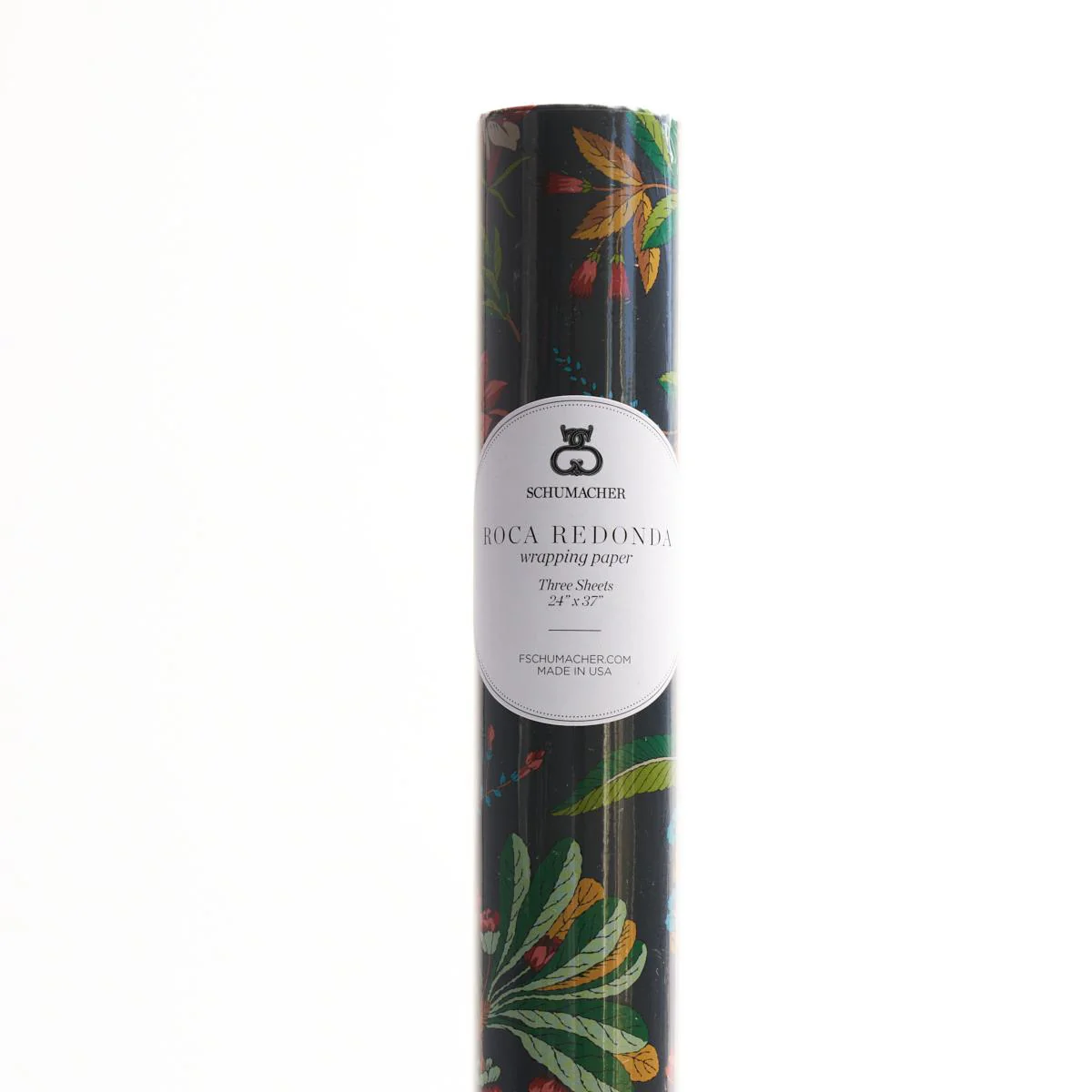 Schumacher Carbon & Multi 37" X 24" Roca Redonda Wrapping Paper - Image 3