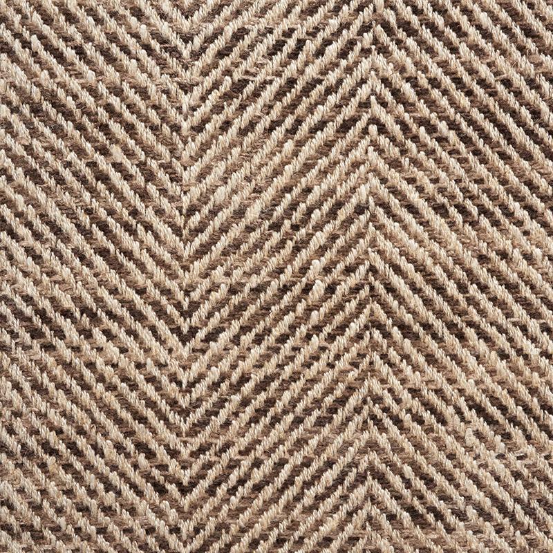 Schumacher Caro Herringbone Natural Fabric - Image 3