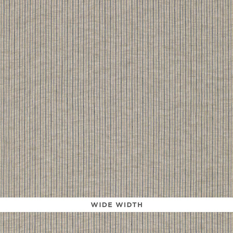 Schumacher Cascade Stripe Sheer Stone Fabric - Image 2