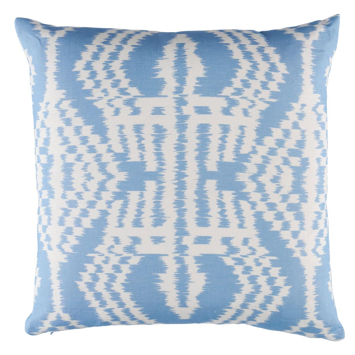 Schumacher Chambray 18" X 18" Asaka Ikat Pillow