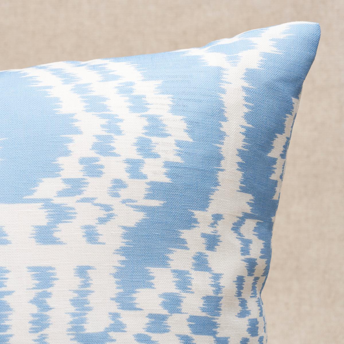 Schumacher Chambray 18" X 18" Asaka Ikat Pillow - Image 2