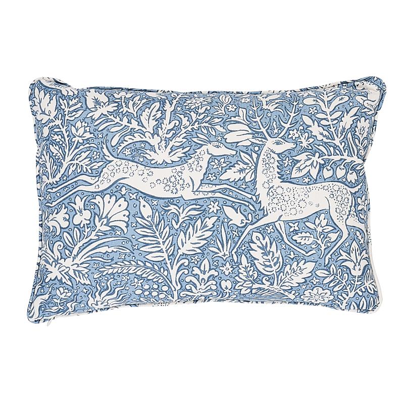 Schumacher Chambray 20" X 14" Khan'S Park Pillow - Image 2
