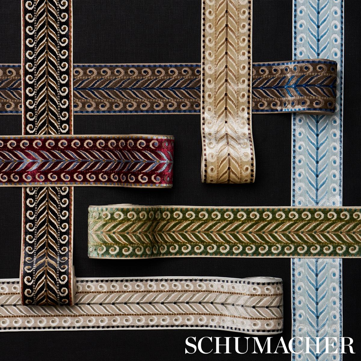 Schumacher Champagne Marion Velvet Tape - Image 4