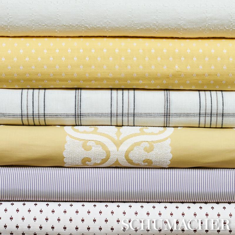 Schumacher Charee Silk Stripe Brown Fabric - Image 3