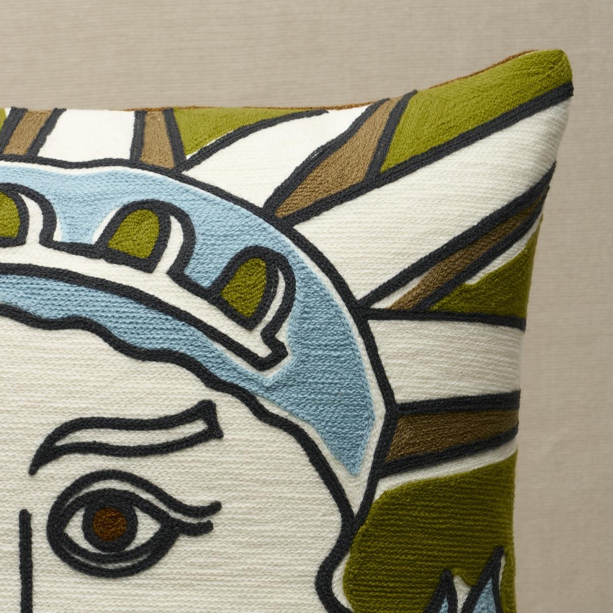 Schumacher Chartreuse 16" X 16" Liberté Pillow - Image 3
