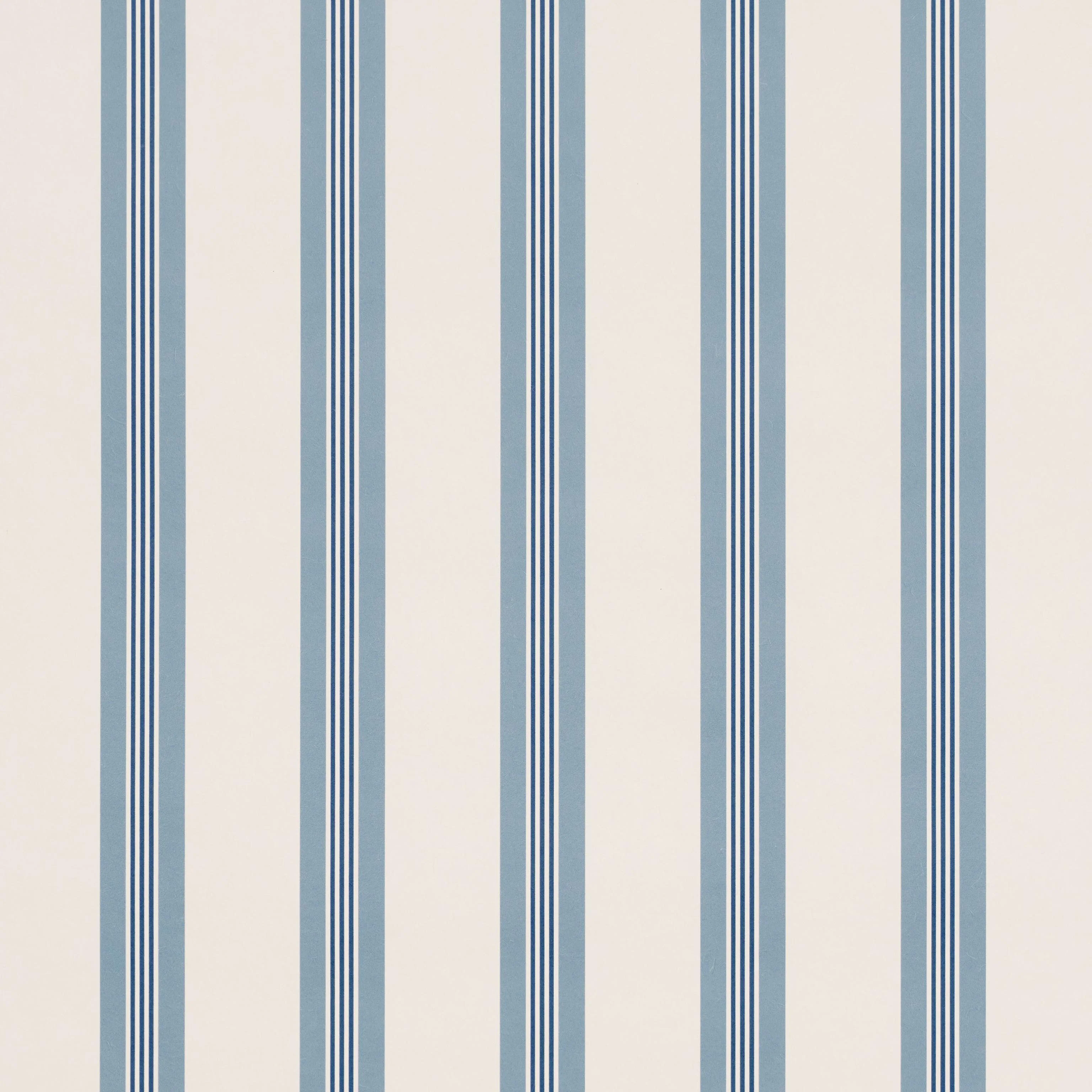 Schumacher Chatham Stripe Delft Wallpaper