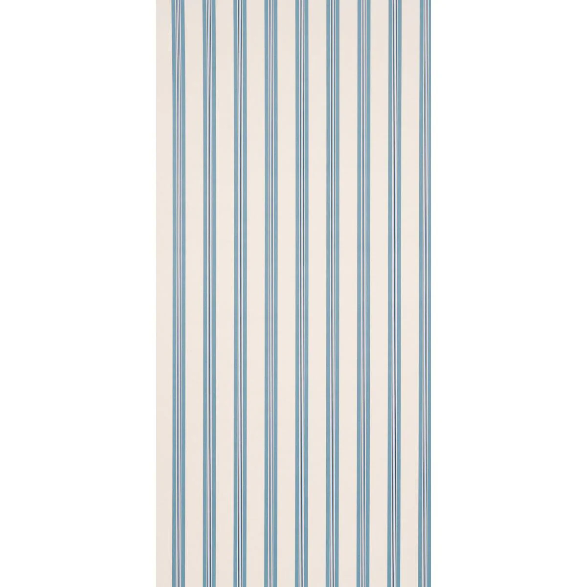 Schumacher Chatham Stripe Delft Wallpaper - Image 2