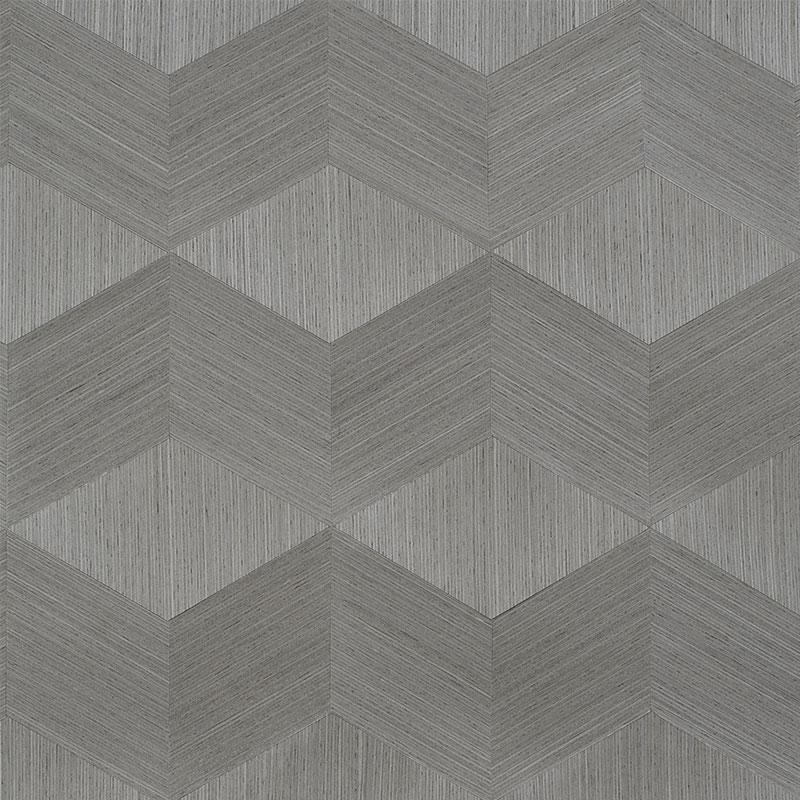 Schumacher Chevron Inlay Birch Wallpaper - Image 3