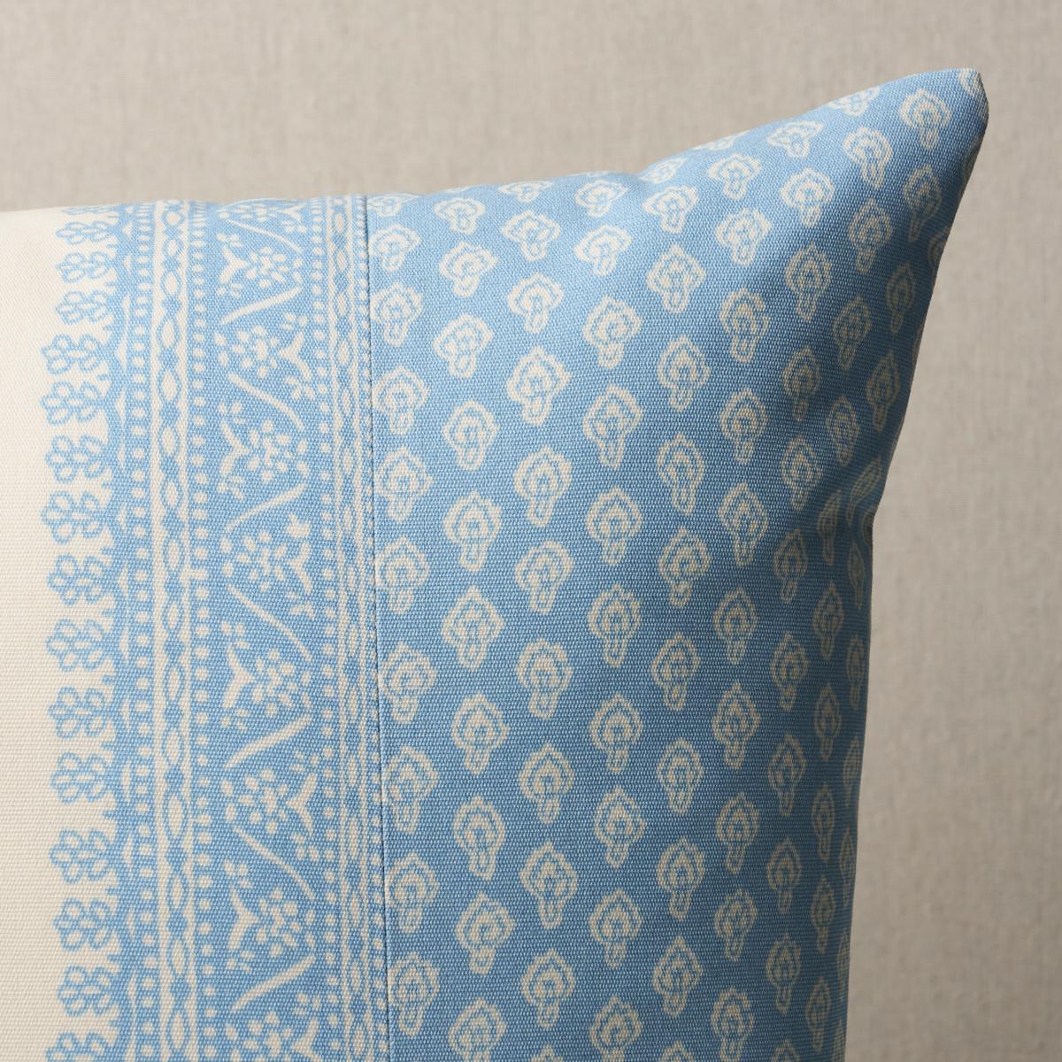 Schumacher China Blue 22" X 22" Hyacinth I/O Pillow - Image 4