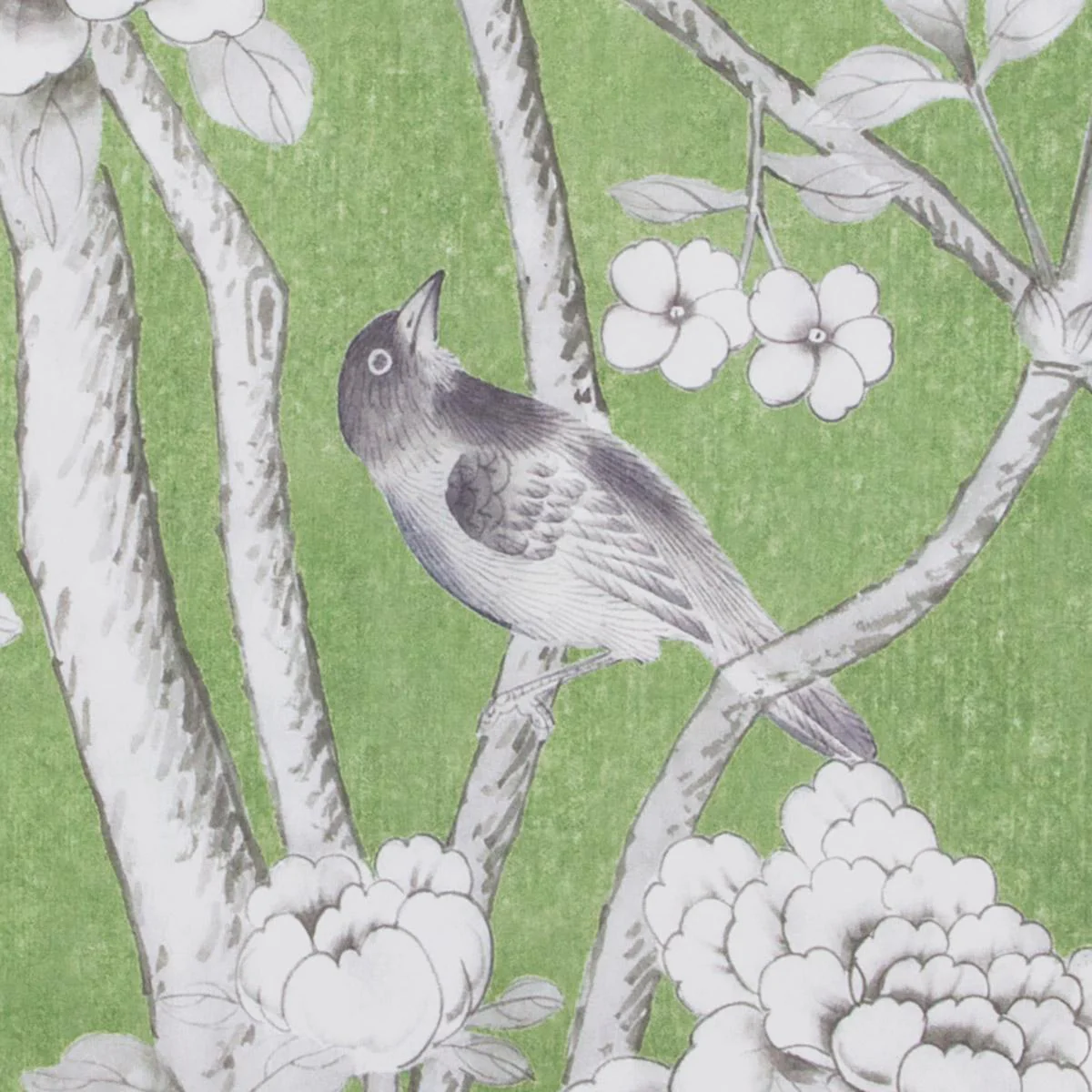 Schumacher Chinois Palais Panel Lettuce Wallpaper - Image 4