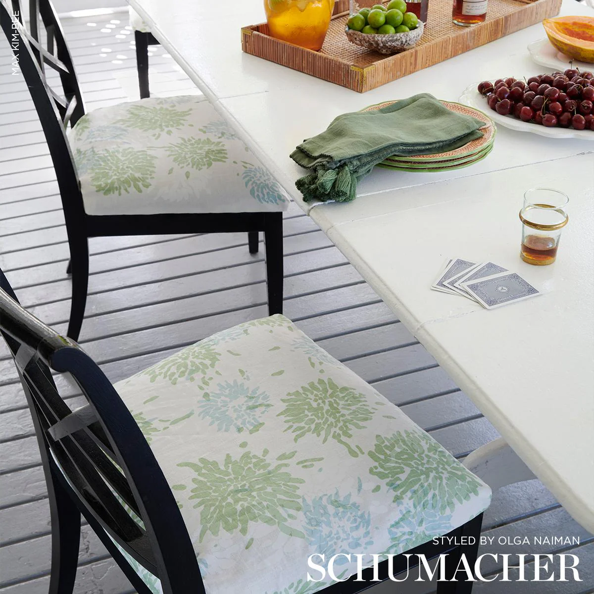 Schumacher Chrysanthemum By Tillett Green & Sky Fabric - Image 6