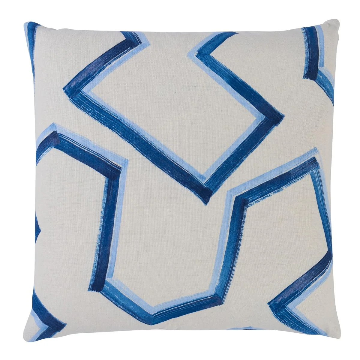 Schumacher Coastal 22" X 22" Enzo Print Pillow