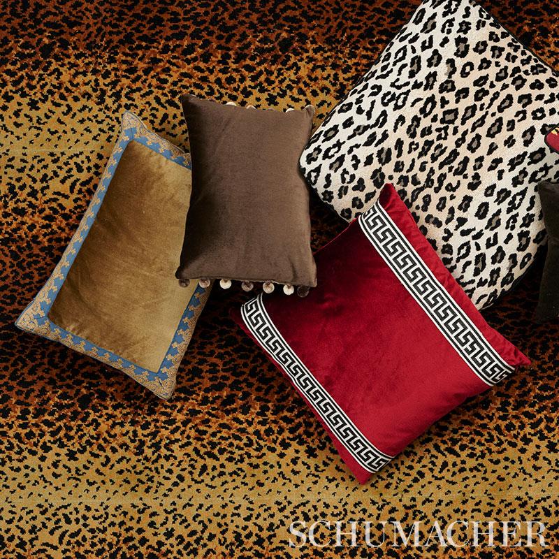 Schumacher Cocoa 16" X 11" Sophia Velvet Pillow - Image 4