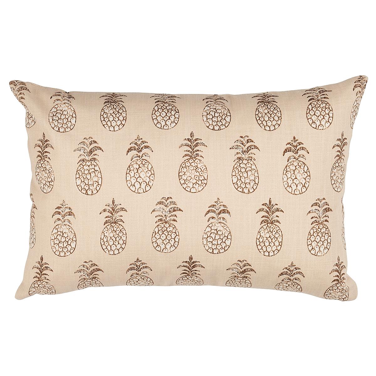 Schumacher Coconut 18" X 12" Piña Cove I/O Pillow