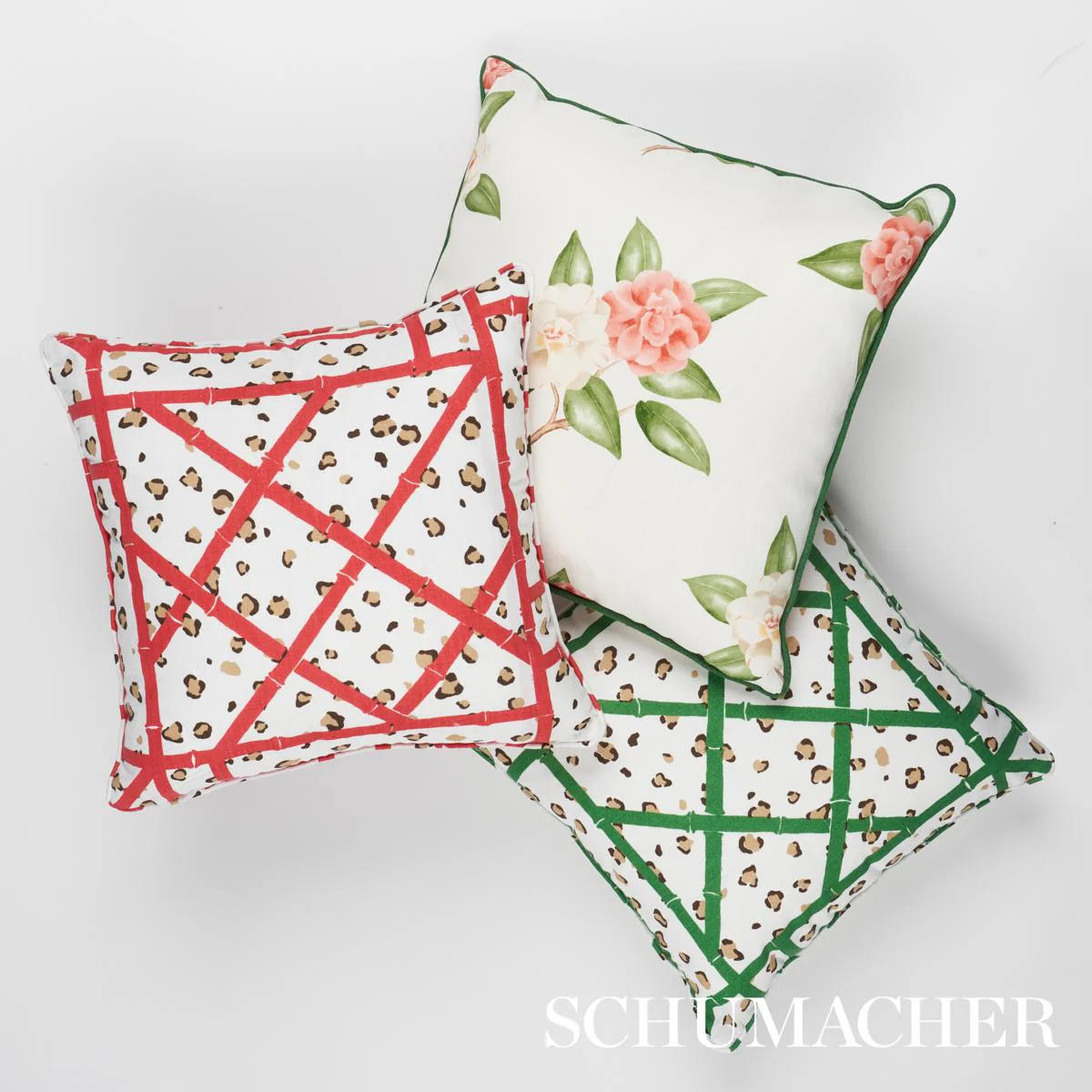 Schumacher Coral Cheetah 18" X 18" Fancy Beast I/O Pillow - Image 6