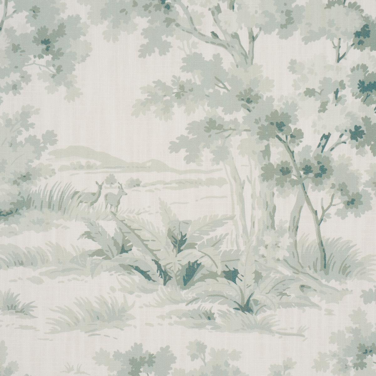 Schumacher Countryside Morning Green Fabric - Image 3