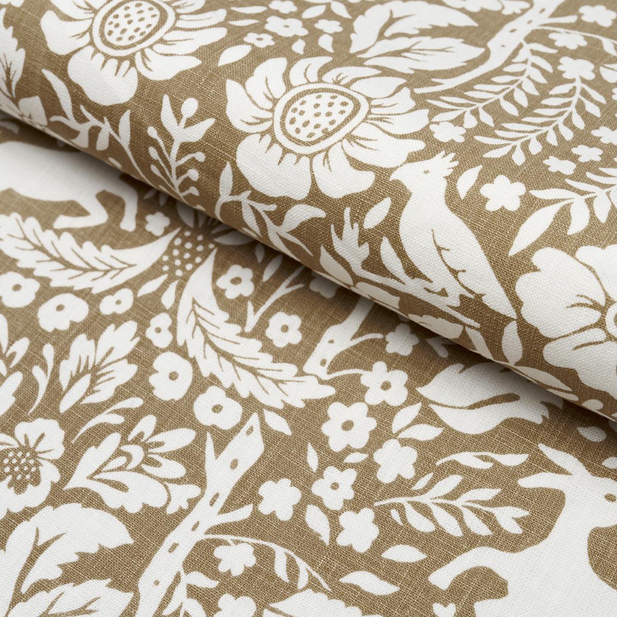 Schumacher Deerfield Mocha Fabric - Image 4