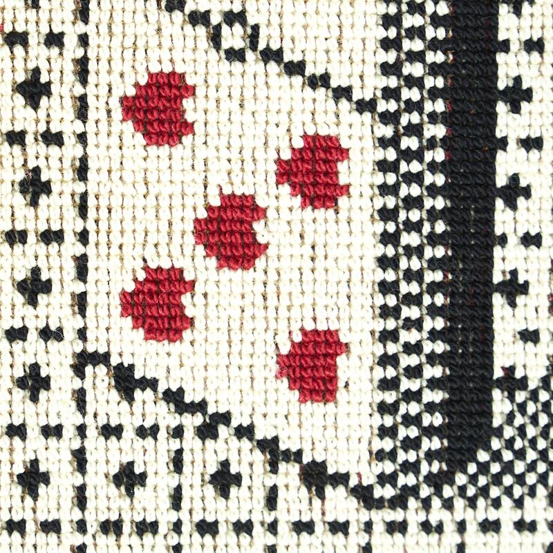 Schumacher Domino Épinglé Black Fabric - Image 6
