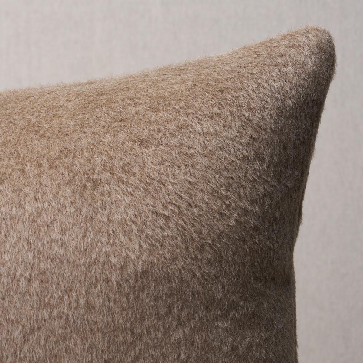 Schumacher Driftwood 22" X 22" Dixon Mohair Pillow - Image 2