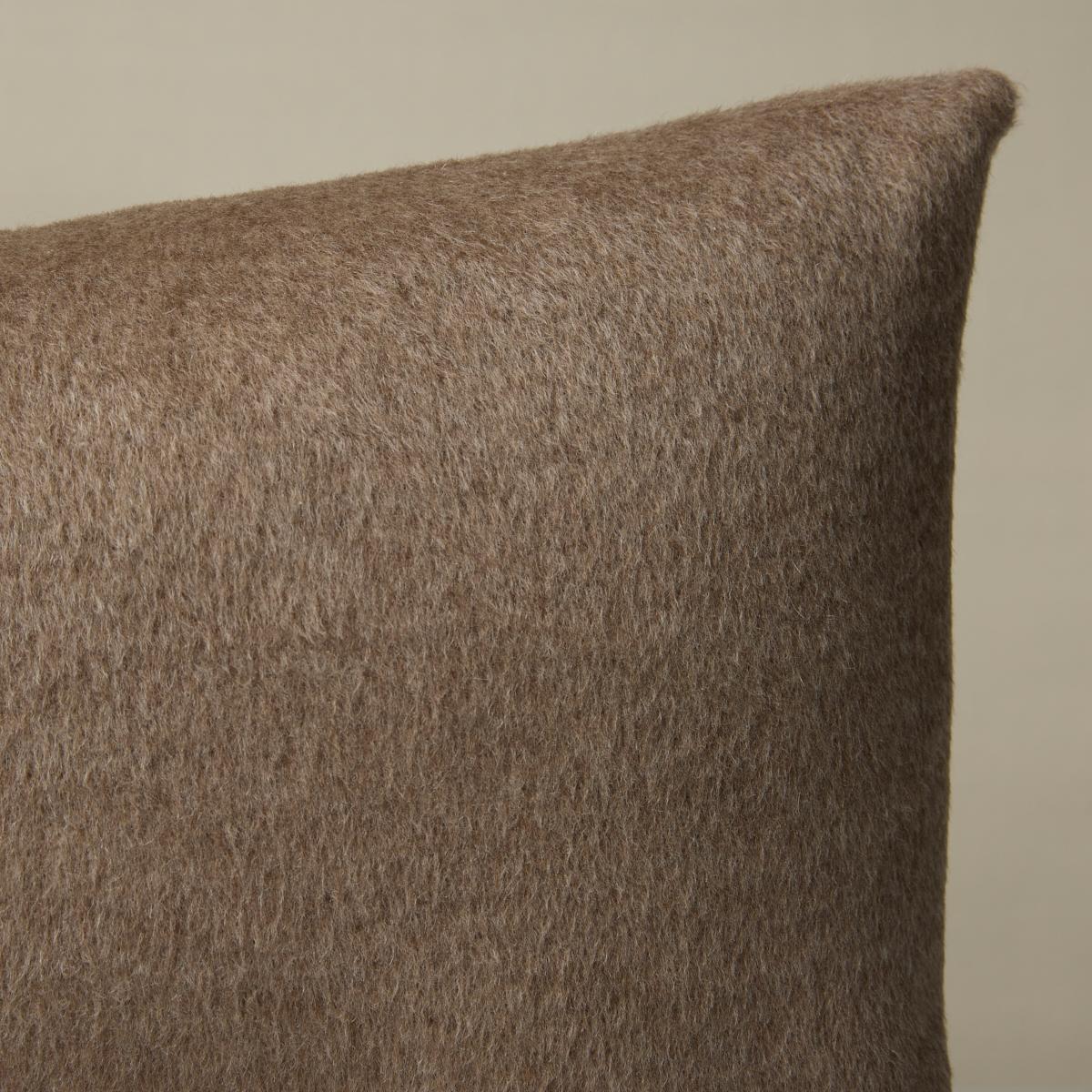 Schumacher Driftwood 24" X 12" Dixon Mohair Pillow - Image 2