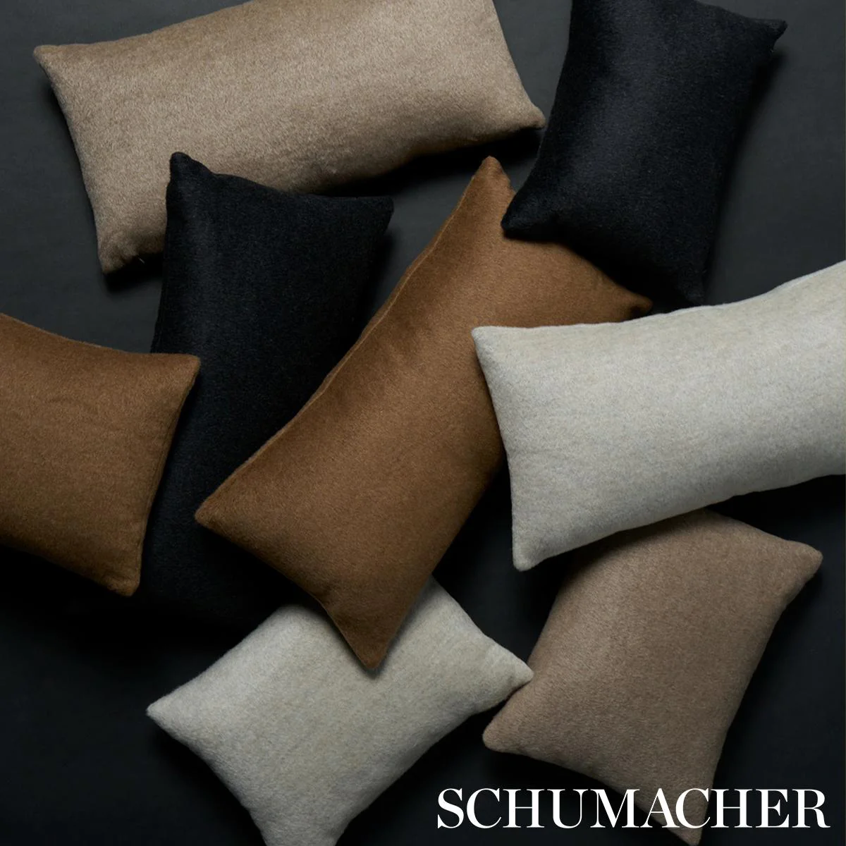 Schumacher Driftwood 24" X 12" Dixon Mohair Pillow - Image 3